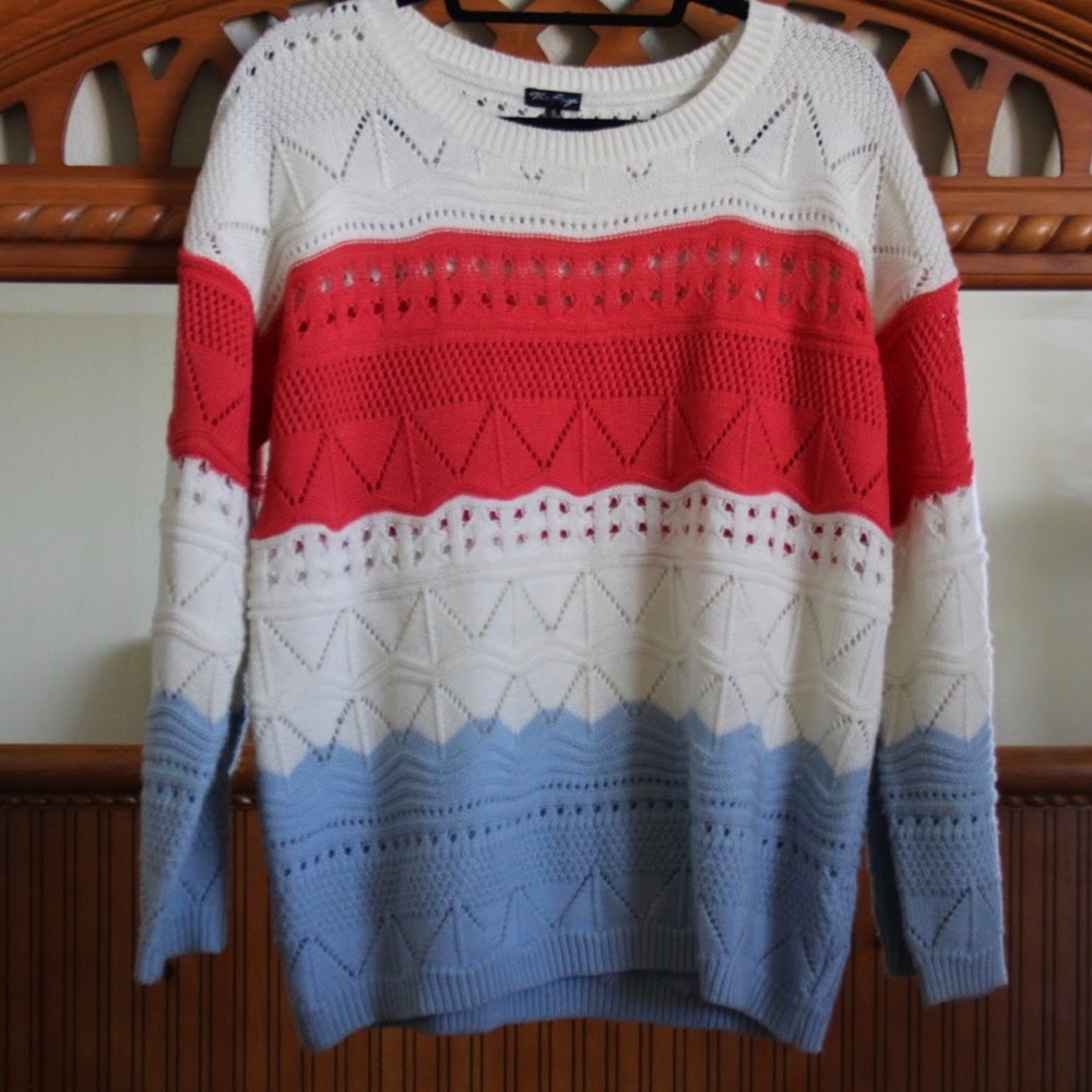 NEW Color Block Sweater